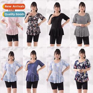 mother swimsu large and fat ladies aged middle piece One