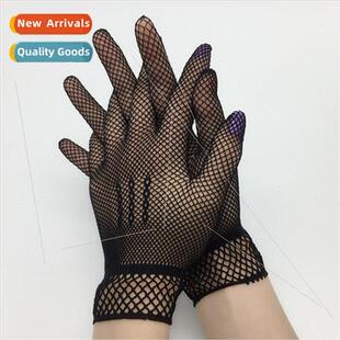 Summer ladies mesh wedding lace gloves ceremonial mesh perma