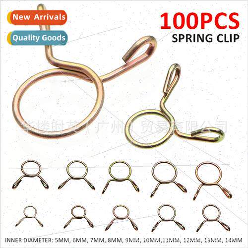 100PCS ngle Wire Galvanized Pipe Clamp Ring Gas Water Oil Pi