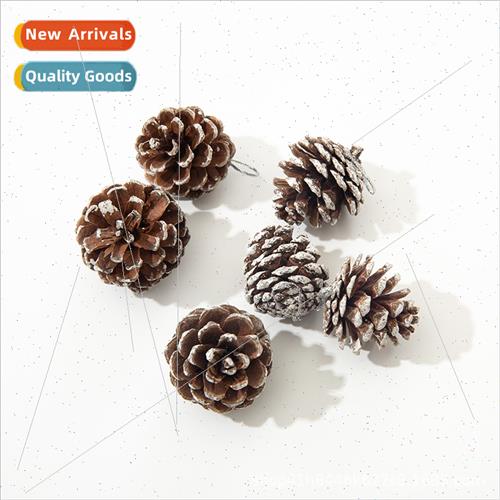 Cedar Cone Christmas Tree Vine Wreath Decoration Hanging Sno