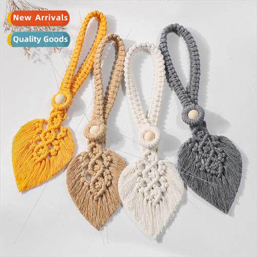 New Cotton Cord HKnted Curtain Tiebacks Leaf Curtain Tieback
