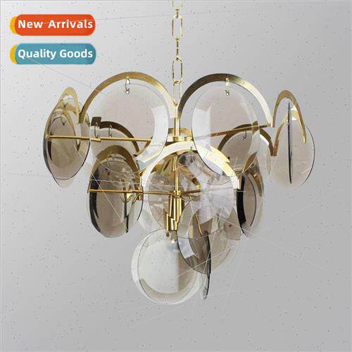 modern creative soot glass living room chandelier art bedroo