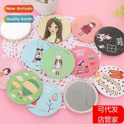 Korea  lovely makeup mirror portable makeup mirror wh small