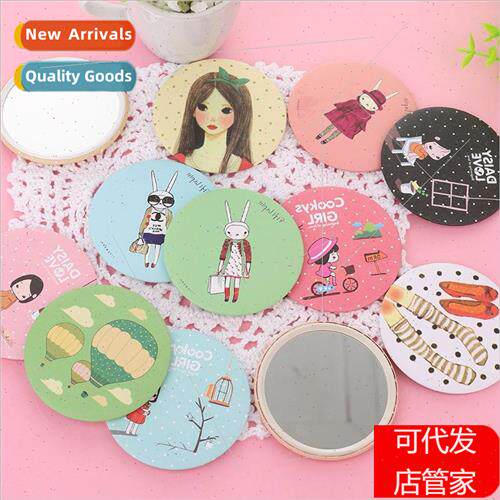 Korea  lovely makeup mirror portable makeup mirror wh small