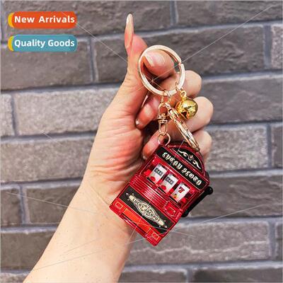 Dazzling colorful shaking lovely keychain gift schoolbag sma