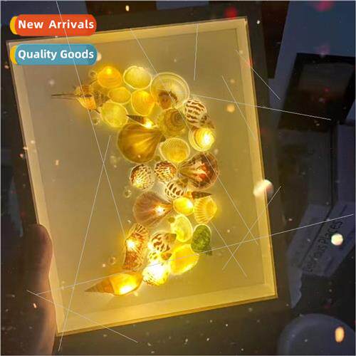 Handmade diy shell night light material package homemade con