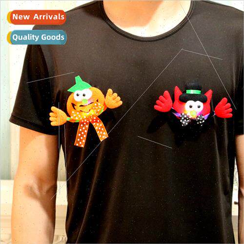 Halloween brooch light-up toys prom party props Halloween de