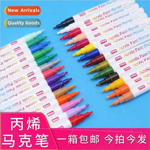 New 12 colors 28 colors acrylic markers waterproDIY water-ba