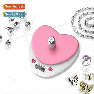 scales Accuracy 0.1G Heart electronic kchen baking shaped