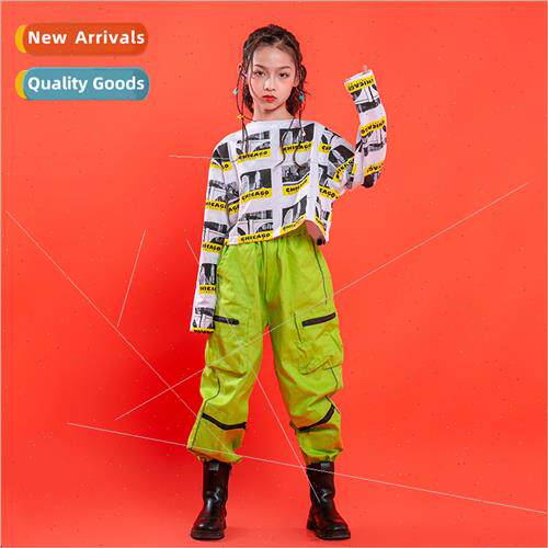 Girls Set Dance Su Hip Hop Permance jazz Children Korea Neck