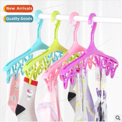 Creative 8 Clip WindproSnap Multifunctional Clothes Rack Pla