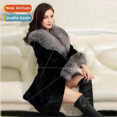 2023 fall and winter new Korean  of the fashion imation mink