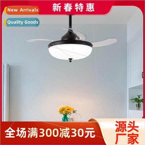 Scandinavian modern light luxury bedroom fan chandelier rest