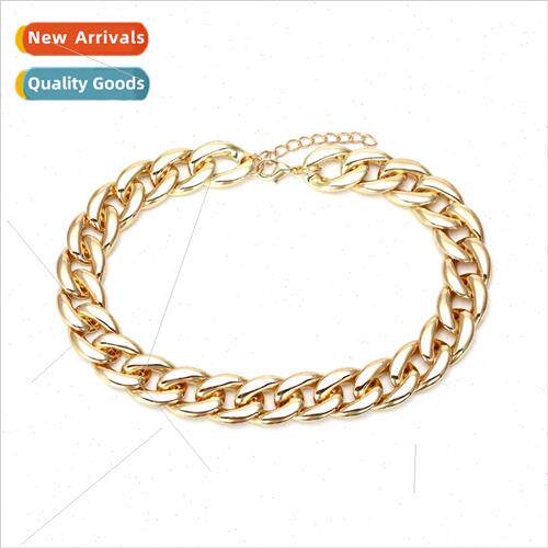 New simple gold-plated collarbone chain nd hip-hop necklace