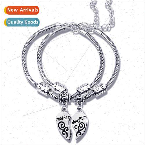 New monogram mother daugther family series collarbone chain