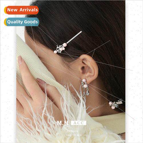 Pink starburst hair clips female delicate hundred sweet side