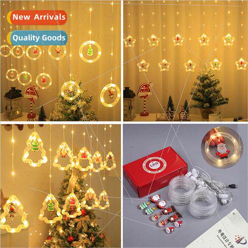 led christmas curtain lights indoor scene decoration creativ