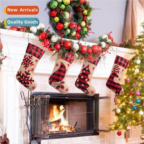 New Christmas decoration supplies Christmas stockings black