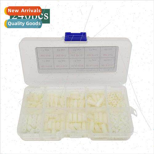 240pcs boxed black whe nylon M2.5*6 8 10 12 single pass doub