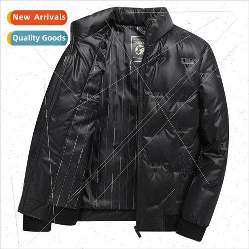 2023 winter short stand-up collar down jacket men Korea  cas