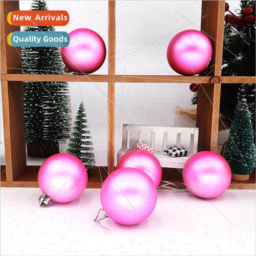 Christmas decoration pendant pink matte glossy plating barre