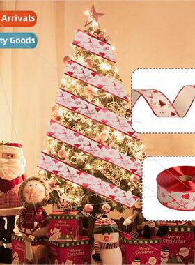 RibbonsChristmas gift ribbonsPolyester maple leavesMooseChri