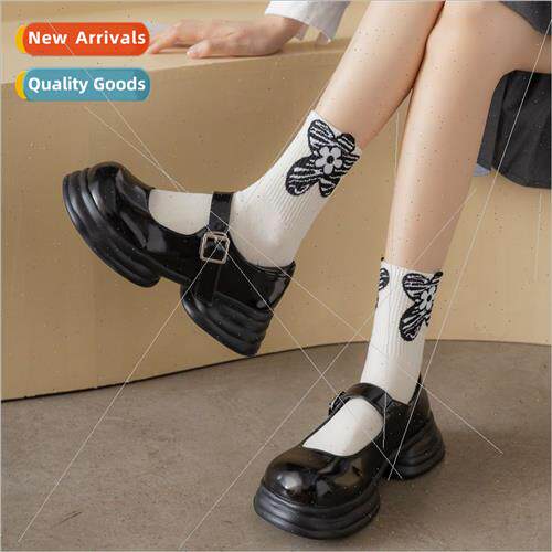 Women socks cotton Athletic socks 2022 fall winter new ins b