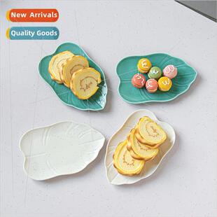 plate leaf shape Europe fru ceramic household simple