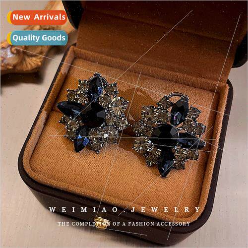 lver pin studs wh diamonds flower earrings Europe earrings n