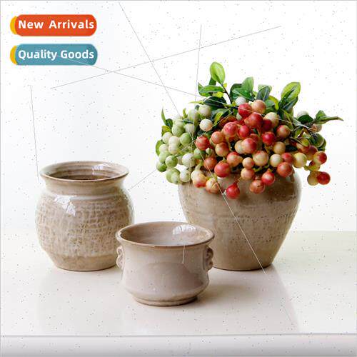 Europe vintage whe ceramic desktop flower pots vases home de