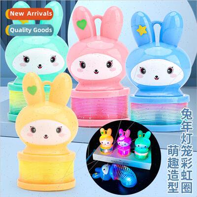 Year Rabb lantern rainbow circle cartoon rabb handheld rainb