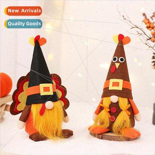 Wind Turkey Faceless Halloween Man Cute Old Doll Decorations
