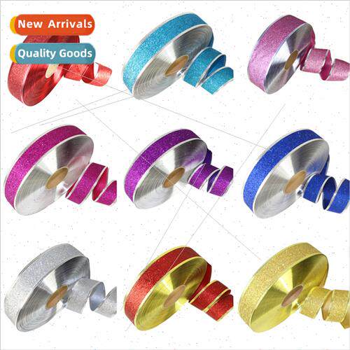 2 meters Christmas gold onion pink ribbon holiday party deco