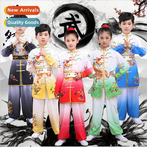 Childrens martial arts permance clothing long-sleeved childr