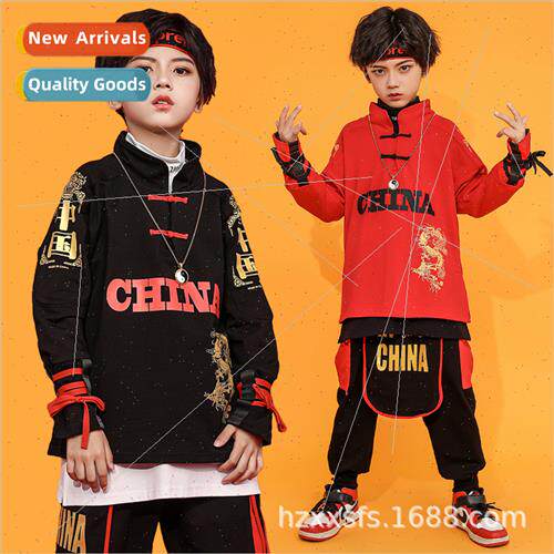 Childrens set dance su boys hip hop hiphop clothes girls cou