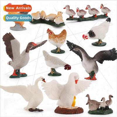 Children static simulation farm stable poultry animals chick
