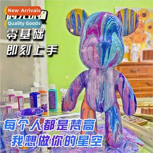 handmade whe gift bear hig ornament diy creative Fluid blank
