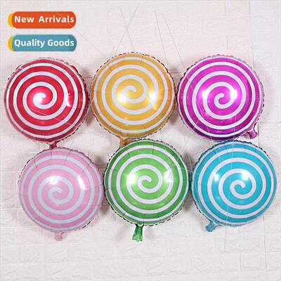 18 inch round circle candy aluminum film balloon wedding par