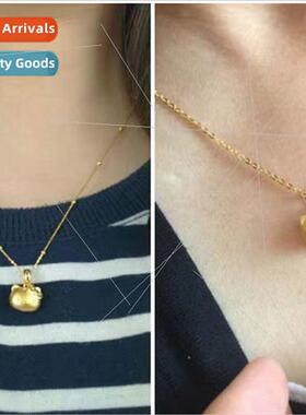 Plating kty kt trans beads sgold necklace girls cartoon kty