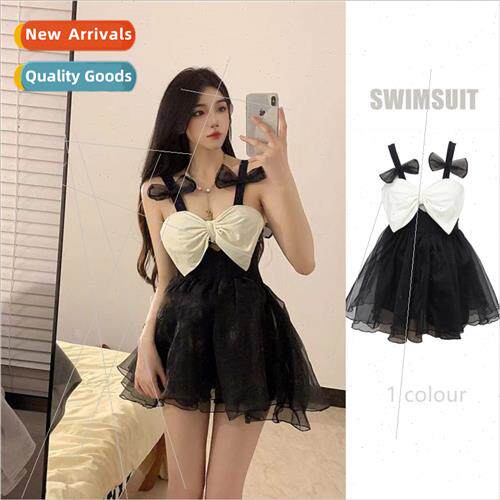 Skirt one-piece swimsu female 2023 new small fragrant wind i