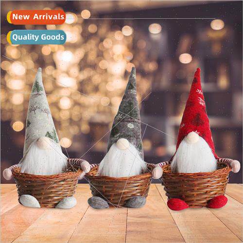 Christmas creative faceless doll cute wh candy basket doll d
