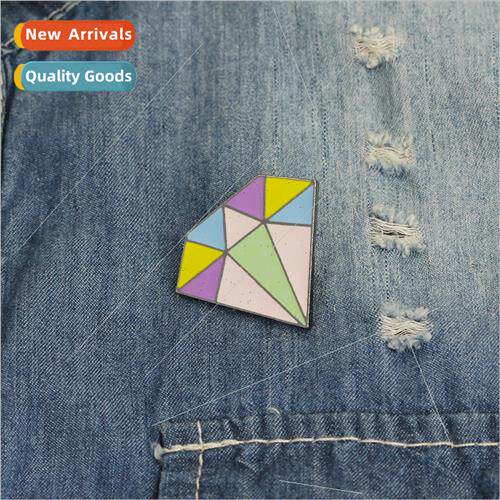 Europe Uned States personaly 3D colorful diamond brooch stud