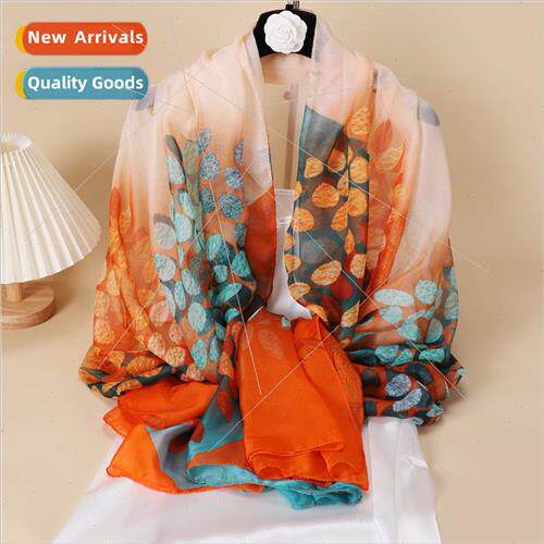 Summer new 180CM simulation silk cloud yarn large long scarf