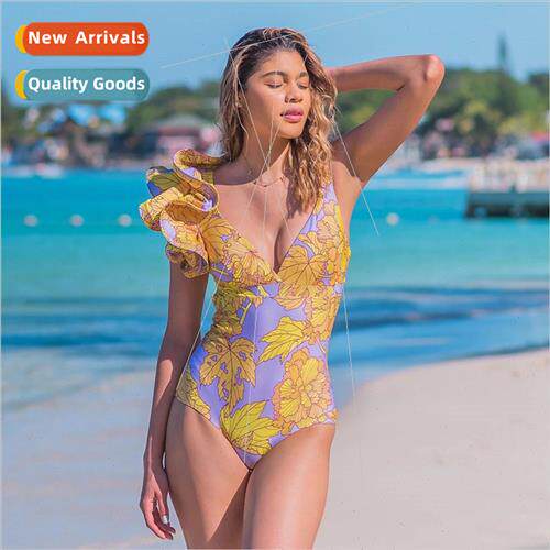 Spa Swimsu Europe Wind i Sexy One Piece Swimsu Womens Style