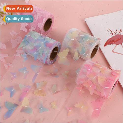 Multi-ze 3D Colorful Embroidery Butterfly Flower Clothing DI