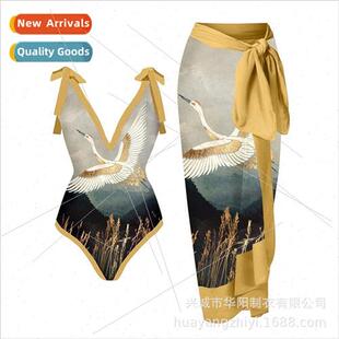 women stra new retro thin tight swimsu piece one Europe 2023