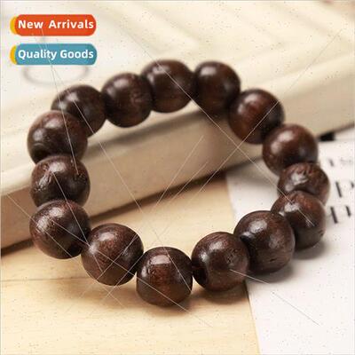 Black curry wooden buddha bead bracelet men buddha bead brac