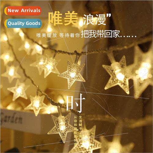 LED pentagram cherry blossom orb string lights battery box s