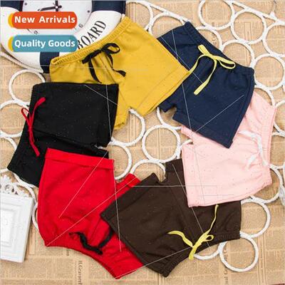 Children shorts new boys girls five elastic cotton hot pants