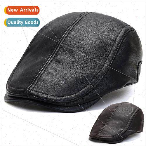 Autumn winter cold warm men hats adjustable duck tongue cap